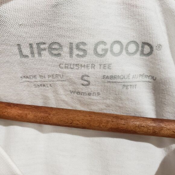 Life Is Good Womens Watermelon Crusher Tee White V Neck Short Sleeve Small - Picture 5 of 7